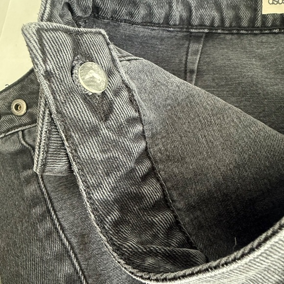 ASOS Black Denim Wrap Around Mini Skirt - Picture 3 of 8